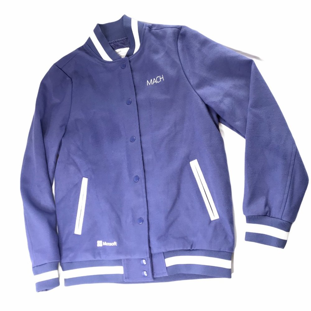 Microsoft "MACH" Vintage Retro Letterman's Jacket